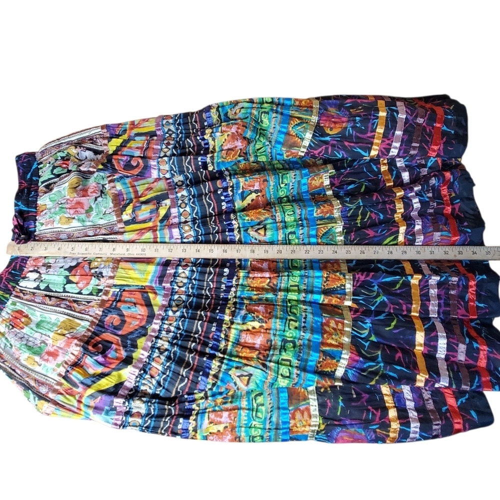 TravelSmith Purple and Blue Maxi Skirt. PL. C0044 - Picture 8 of 9